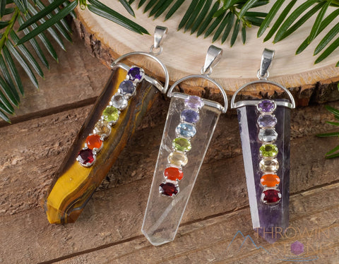 Chakra Crystal Gemstone Pendants