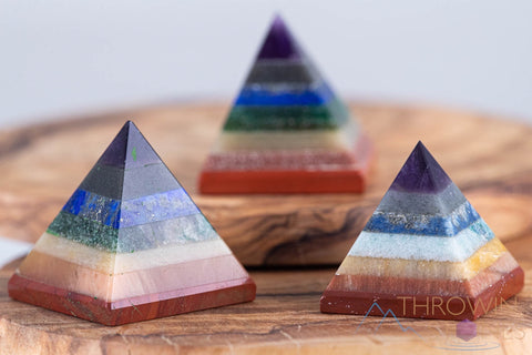 Carved Crystal Chakra Pyramid