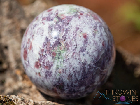 Lepidolite Tourmaline Crystal Sphere