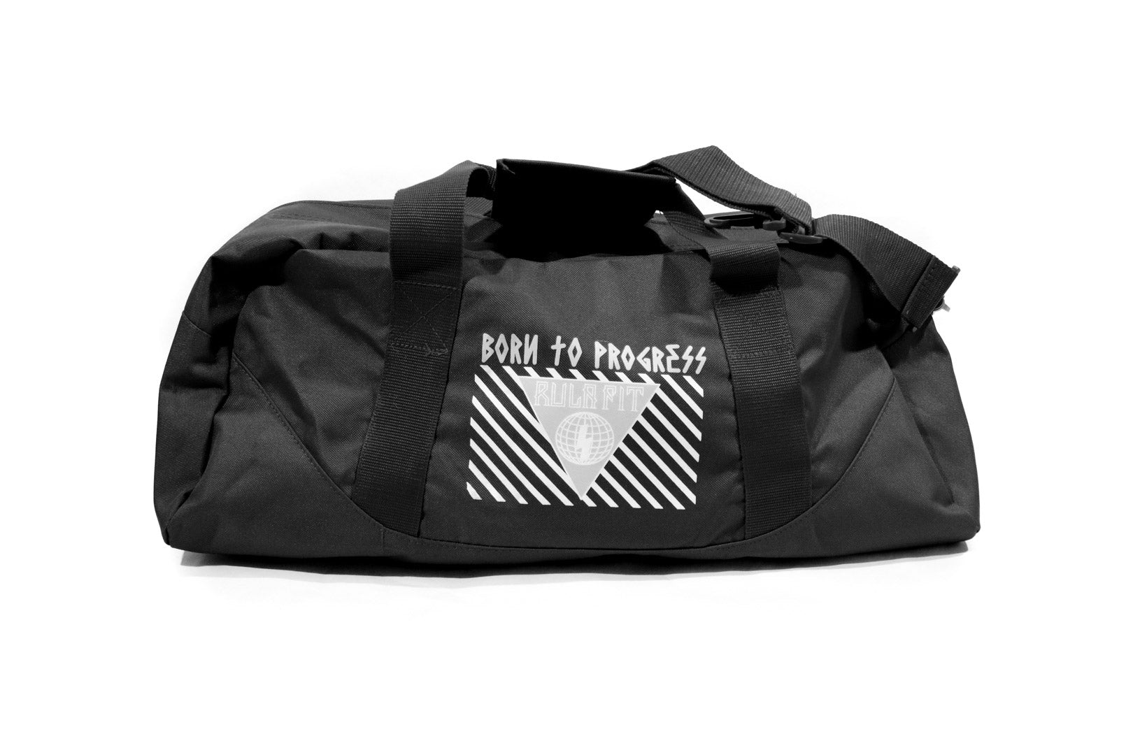 black gym duffle bag