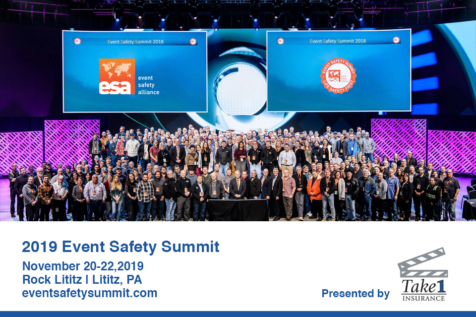 REGISTRATION NOW OPEN FOR 2019 EVENT SAFETY SUMMIT Production