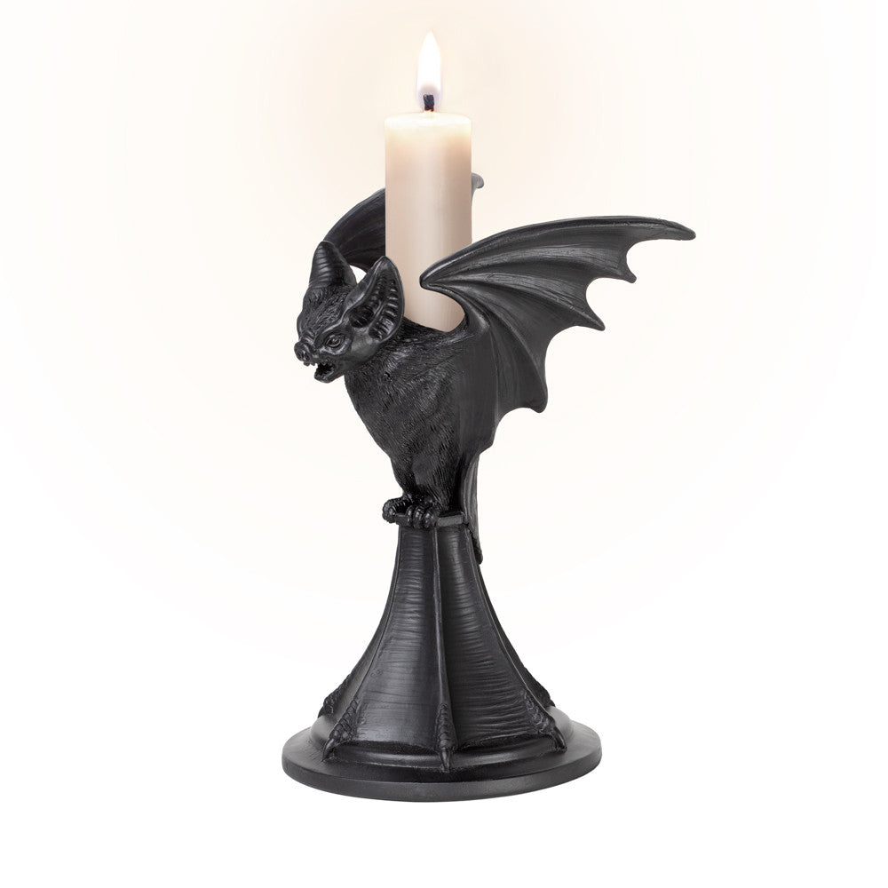 Joefnel Gothic Owl Candle Stick Holder, Black Resin Candle Holder Candle  Stand, Occult Dark Gothic Home Decor Accessory, Halloween Candlestick  Decoration for Home Garden (Owl) 