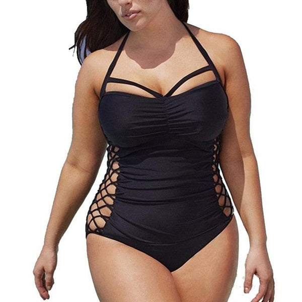 plus size goth swimsuit