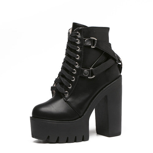 goth combat boots