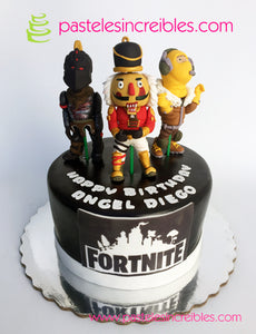 pastel de personajes de fortnite - pasteles fortnite 2019