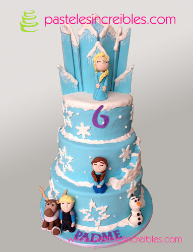 Pastel de Frozen 3 Pisos – Pasteles Increíbles