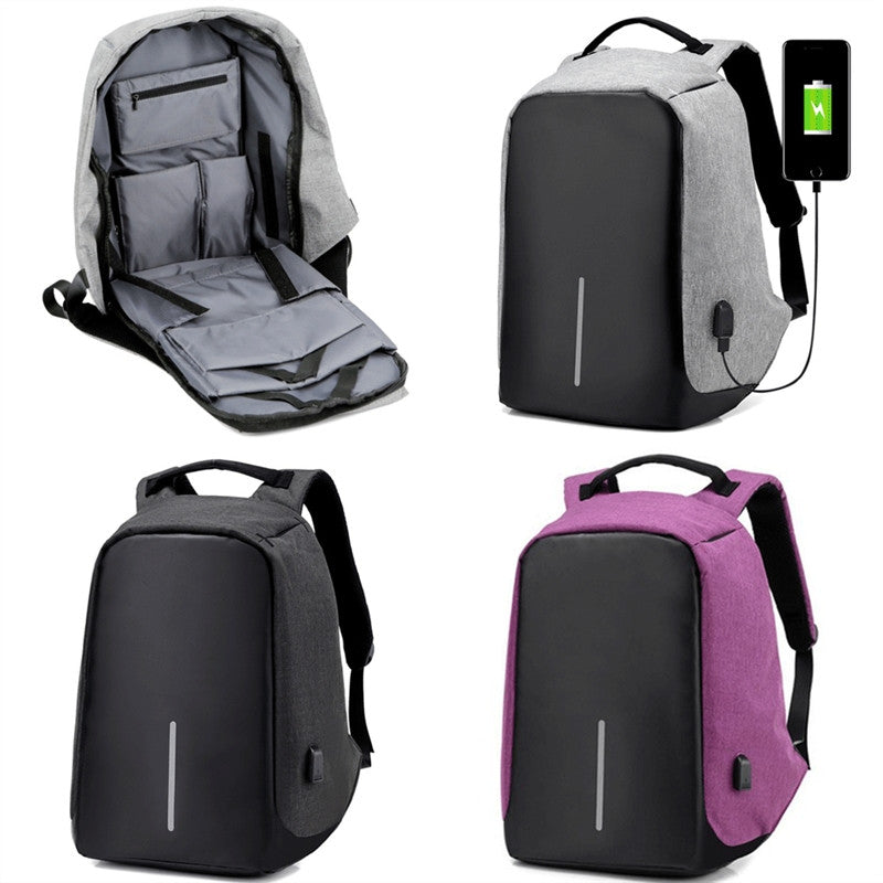 anti theft backpack purple