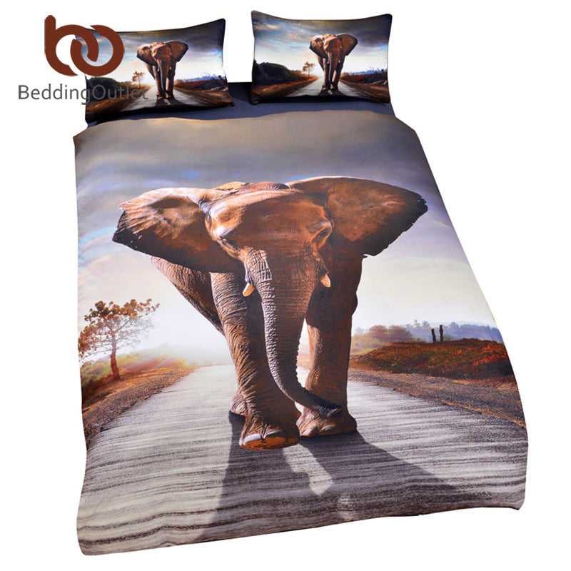 Dropshipful 3d Elephant Duvet Cover Set Indian Bedclothes Kids