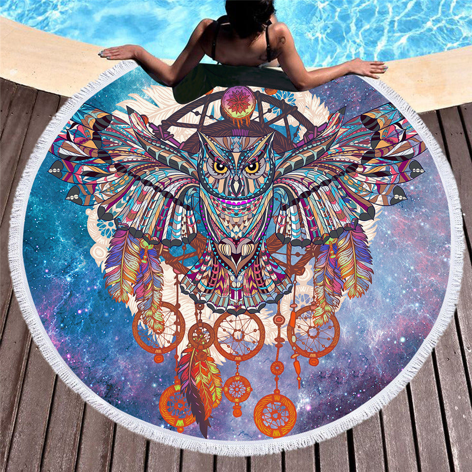 big round beach towel