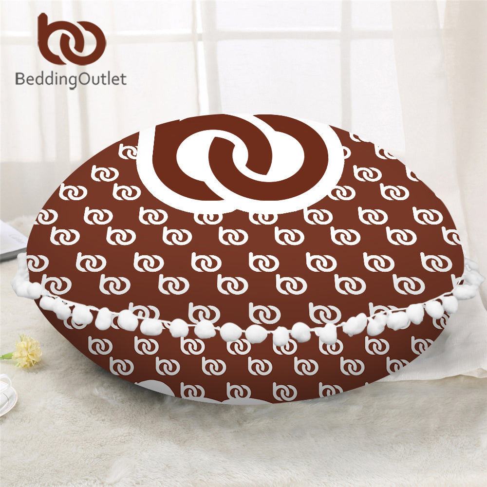 Dropshipful Custom Made Round Pillow Cover Photo Color Customized