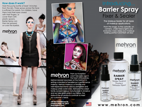 Mehron Makeup Barrier Spray 1 oz