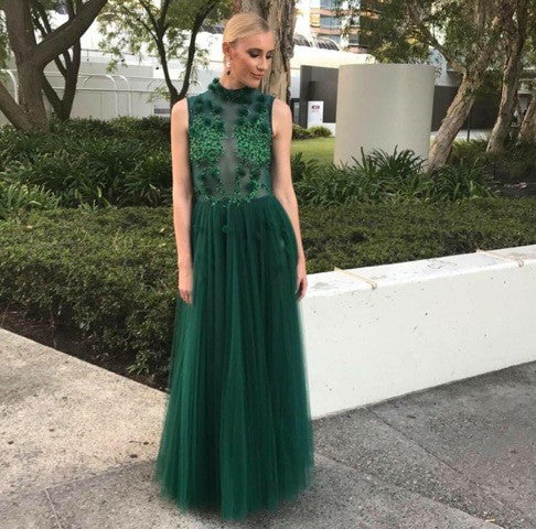 Emerald-Swarovski-Gown