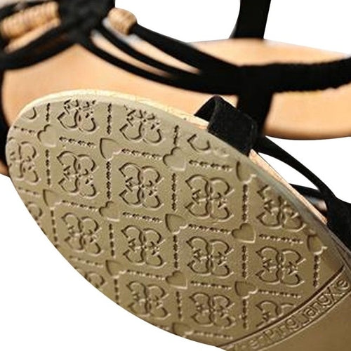 Roman Style Peep Toe Sandals - Amie Sparkle Shop