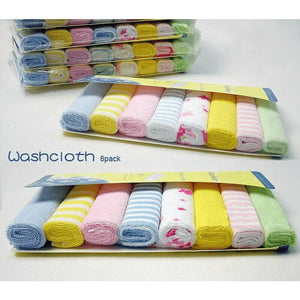 8PCS Baby Washcloths Soft Face Towels Natural Cotton Infant Bath Towel - Top Super Deals