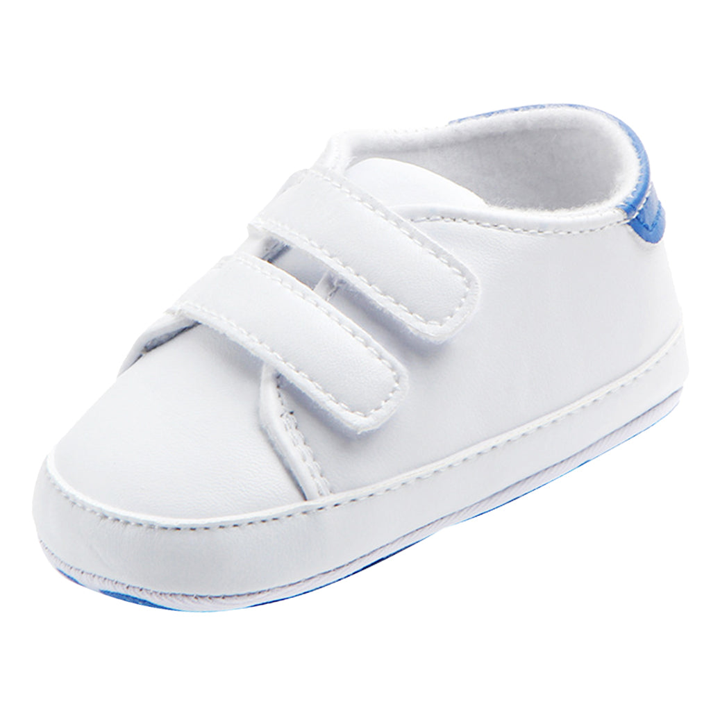 Maxbell  Soft Sole Anti-Slip Prewalker Toddler Crib Shoes Sneaker 0-6M Blue