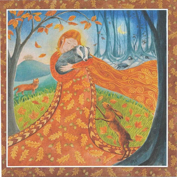 AUTUMN EQUINOX GODDESS FESTIVAL GREETING CARD Pagan WENDY ANDREW – We Are  Beachcomber
