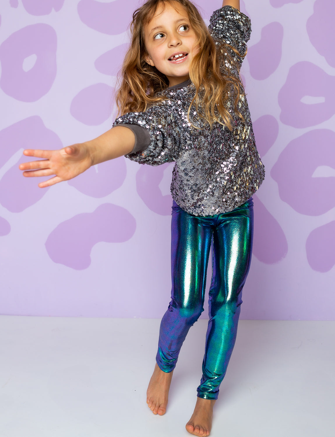 Hype Kids - Teen Pink & Blue Logo Leggings | Childrensalon Outlet