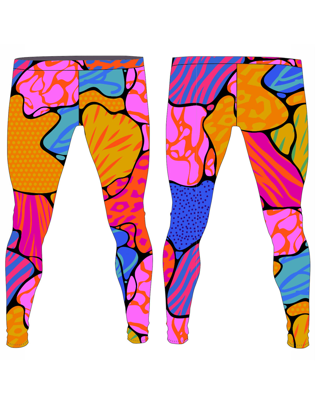 Funky Men's Leggings Colorful Meggings – MindGone