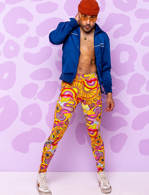 Daydream Men's Leggings | Rainbow | Kapow Meggings