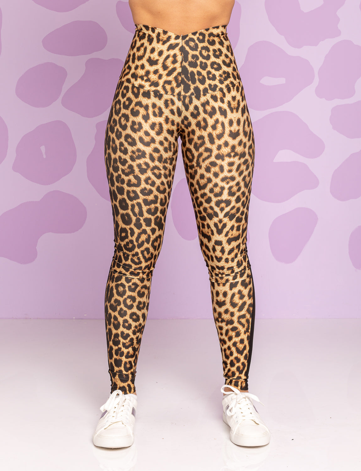 High Waist Leopard Print Flare Leggings - ChicBohoStyle Tiger / L