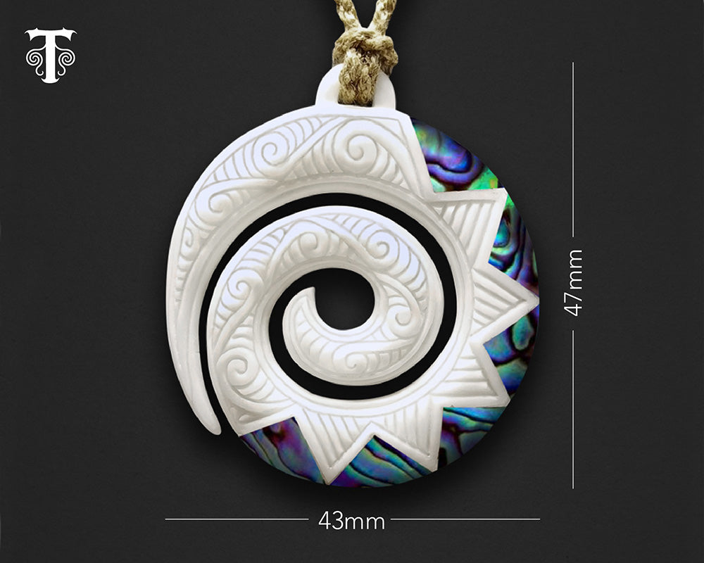 Maori Necklace | Hei Koru – Tuwharetoa Bone