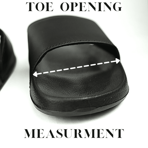 Minimalist Slide Toe Opening Measurement