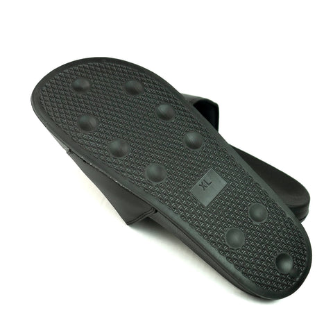 Nonslip EVA Sole KFG Minimalist Black Slides Sandals