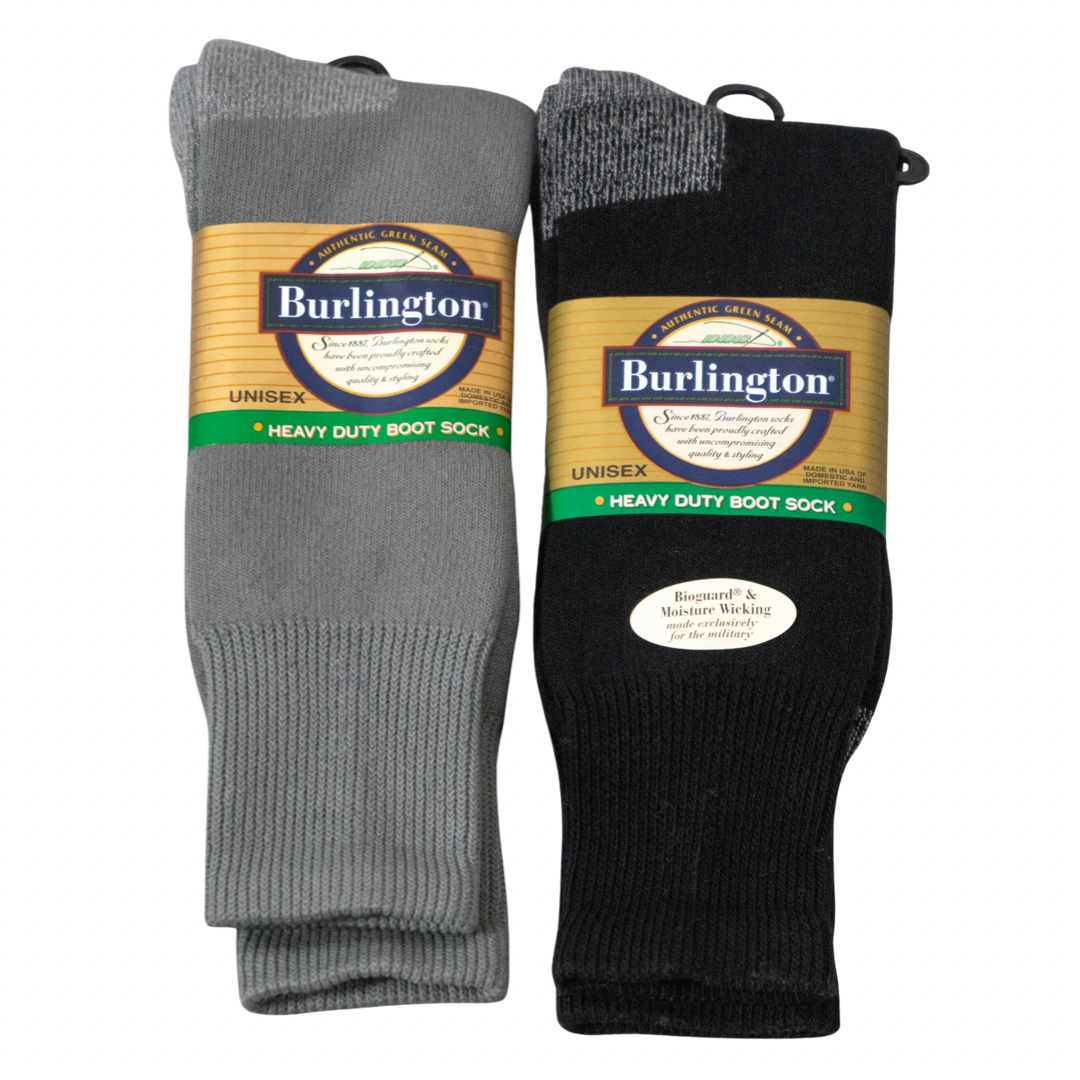 BURLINGTON® Heavy Duty Boot Sock - Cotton Crew - Unisex – Kicks For Gents
