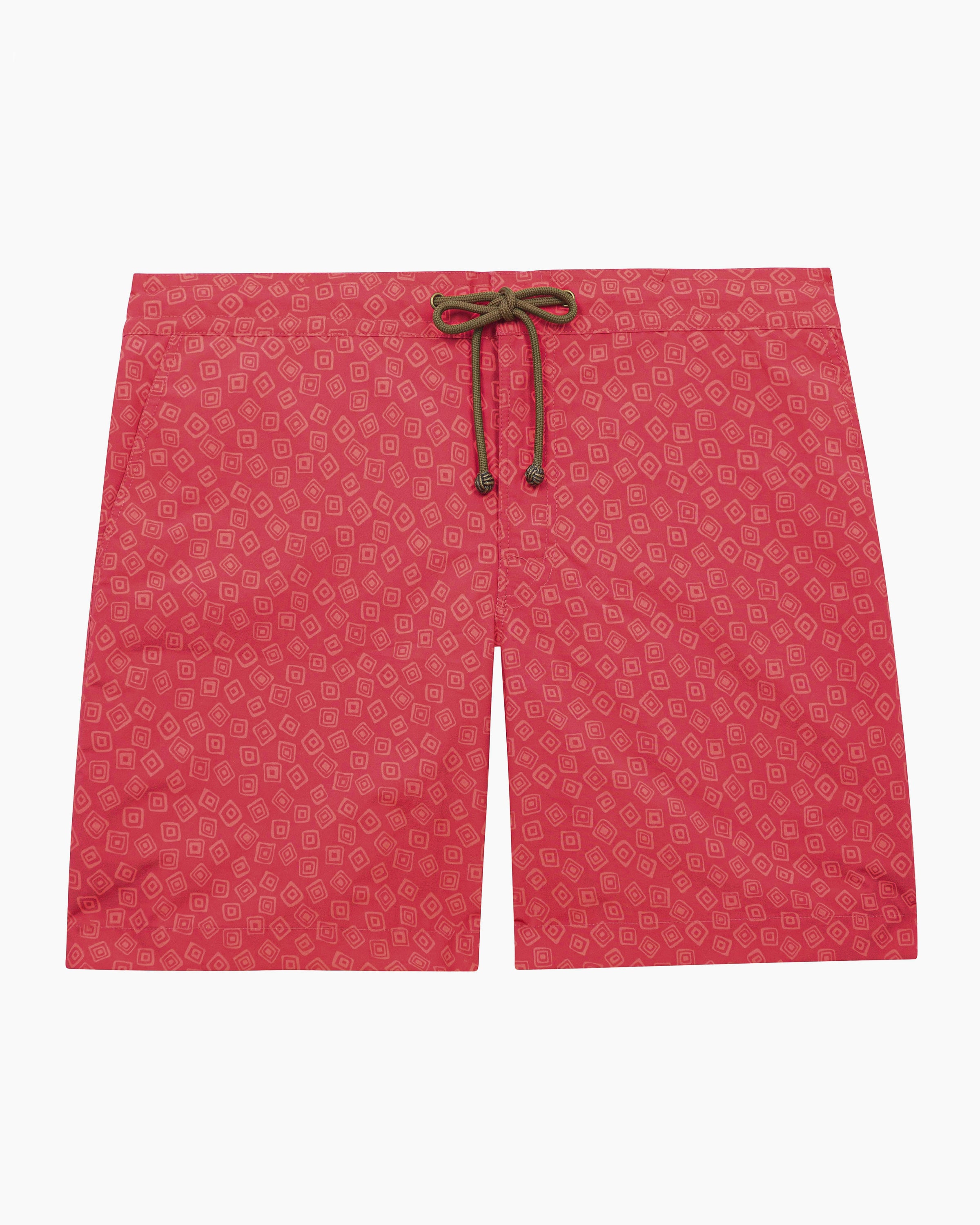 Floating Squares - Red Tonal