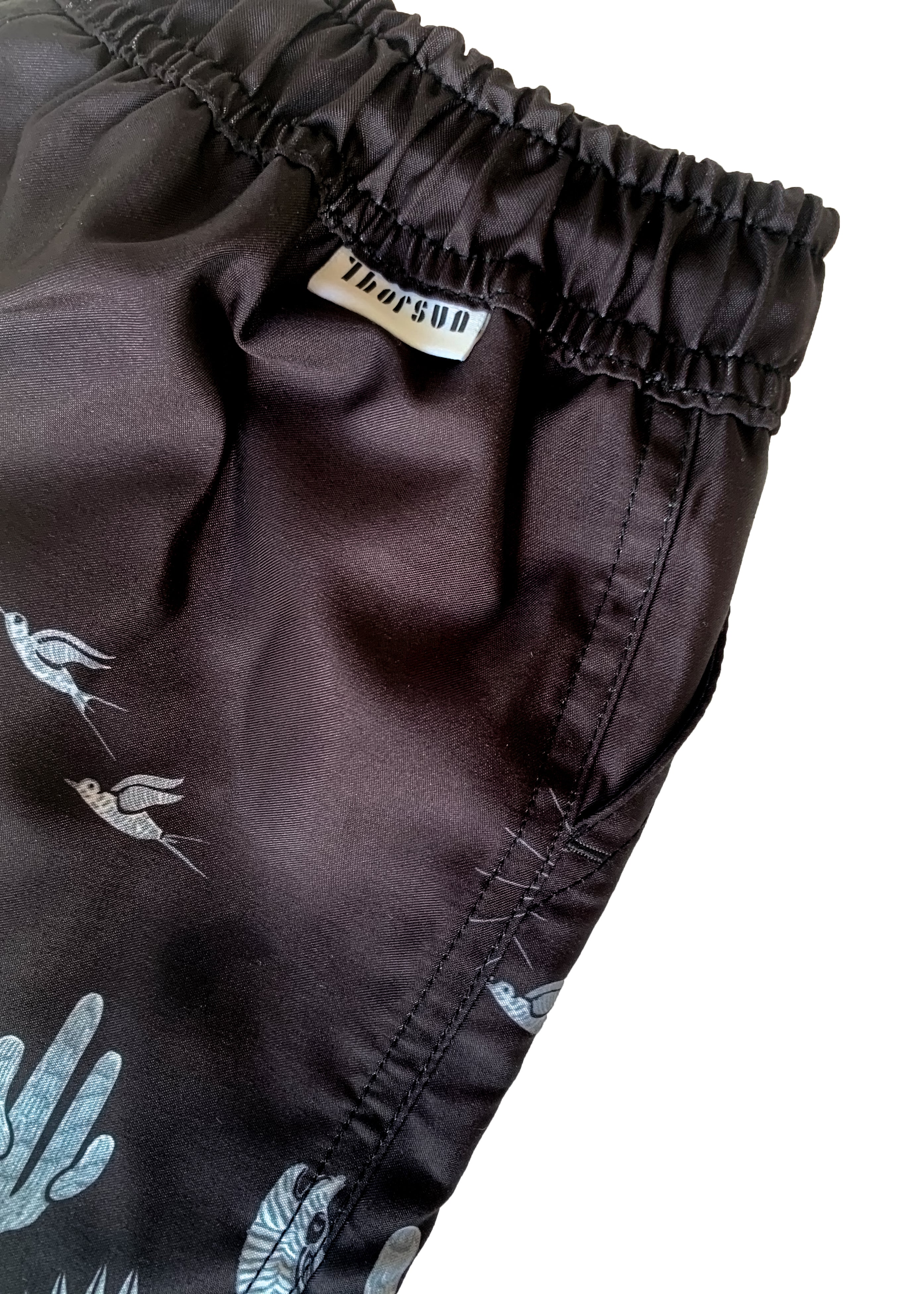 Zeus - Coyote printed swim shorts - Black