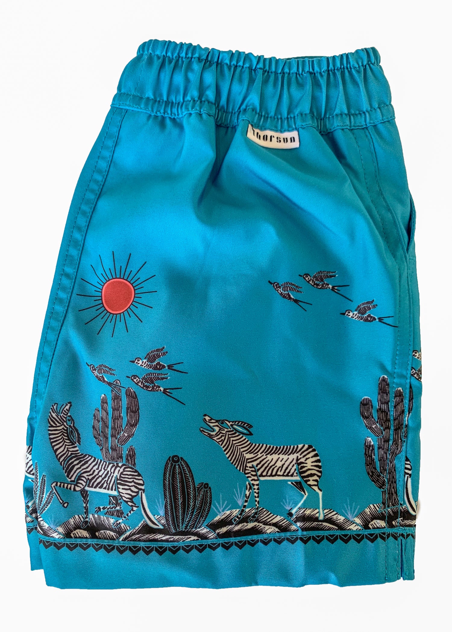 Zeus - Coyote printed swim shorts - Blue