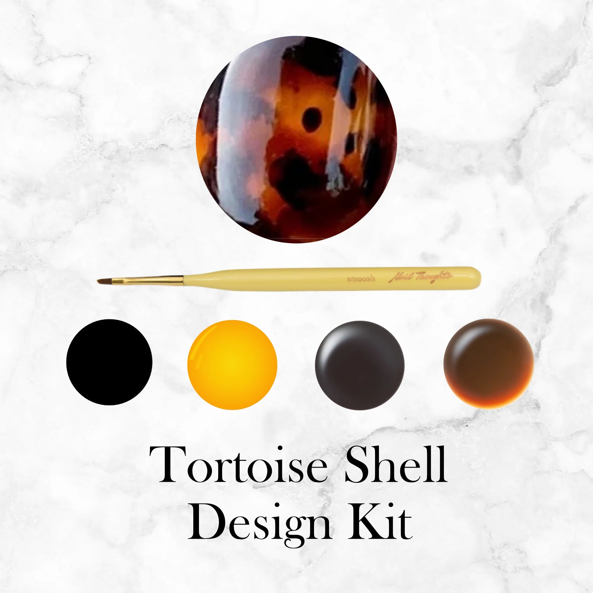 Nail Thoughts x Kokoist - Tortoise Shell Design Kit saeyang hand pieces