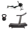 Cross-Fit Equipment. AirRunner, Concept 2 Rower and Kettlebell