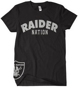 KIDS RAIDER NATION BLACK T-SHIRT (NEW 