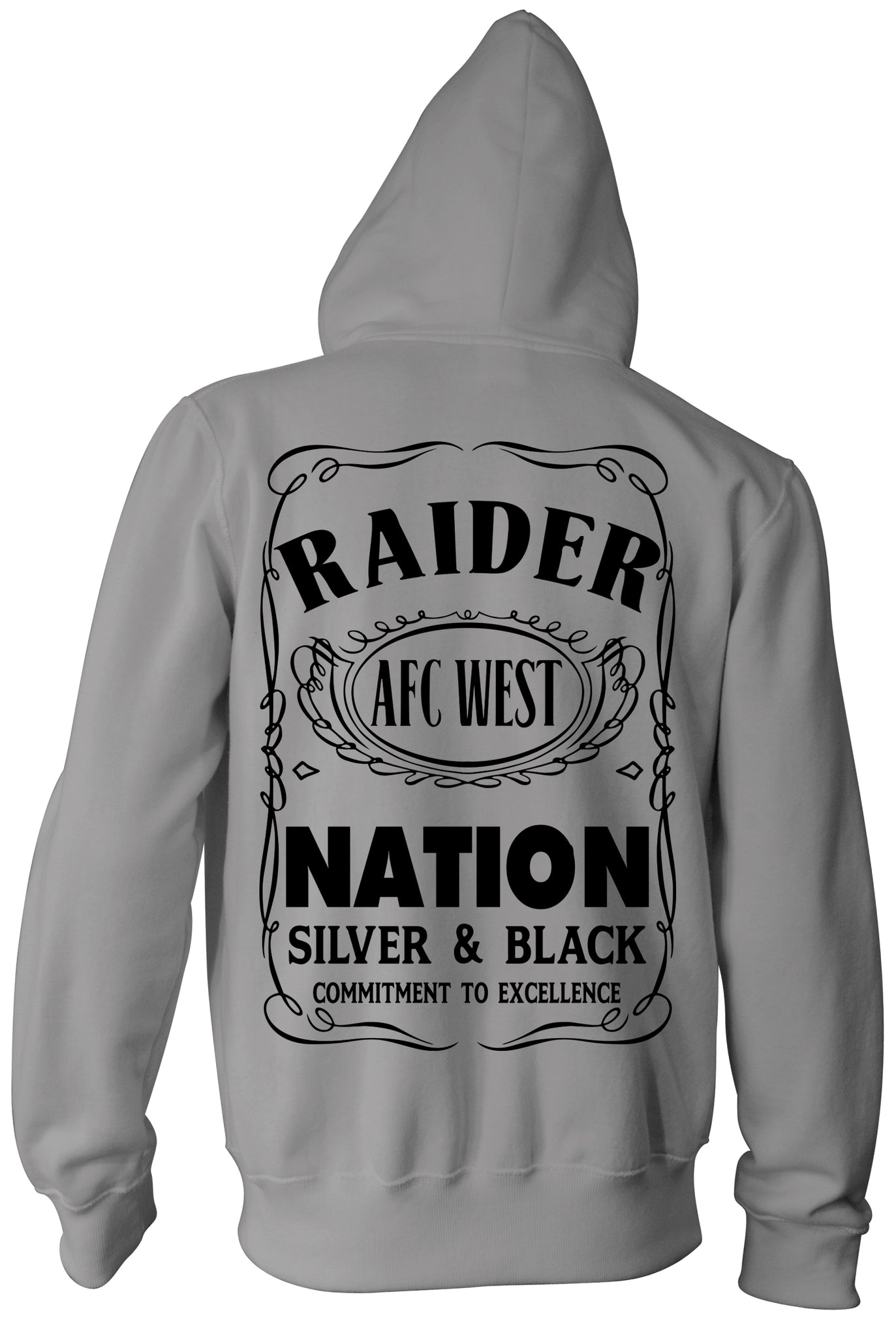 oakland raiders zip up hoodie