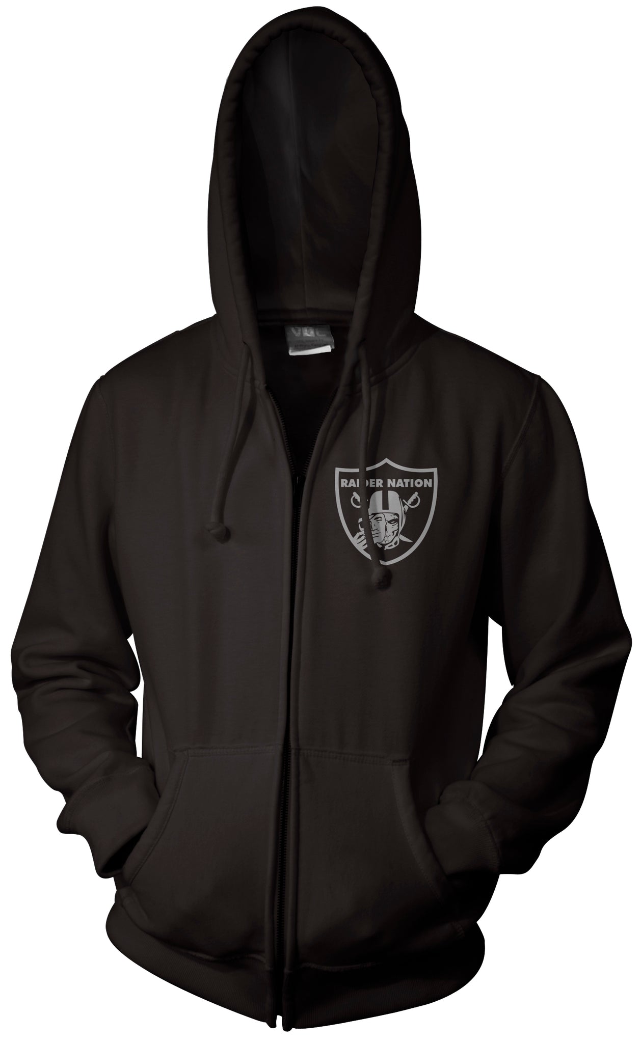 RAIDER NATION BLACK \u0026 SILVER ZIP UP 