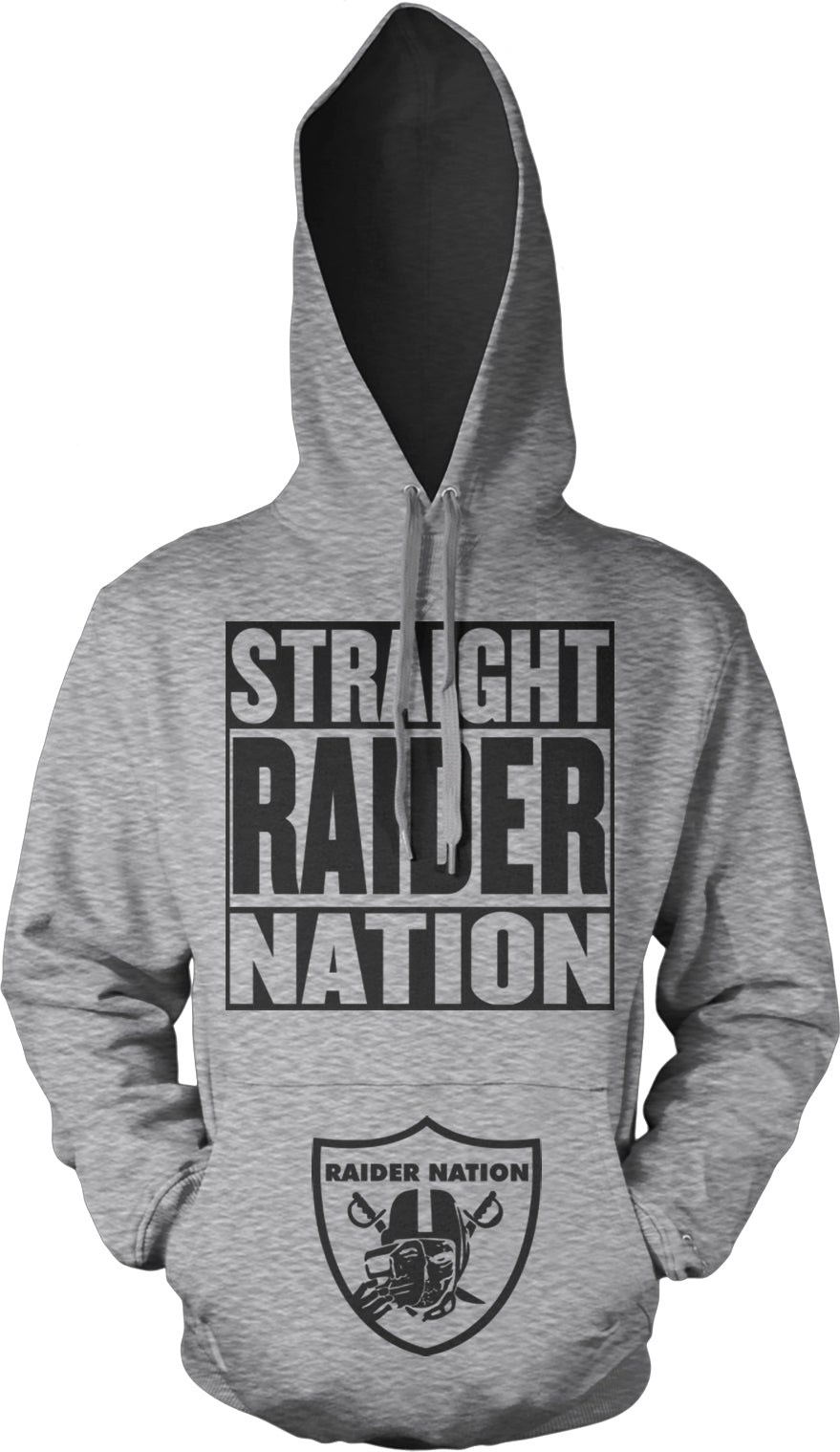 raiders grey hoodie