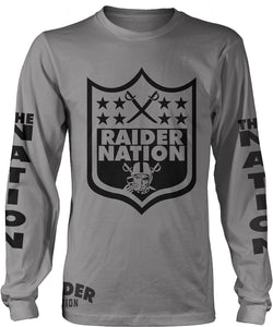 oakland raiders long sleeve jersey