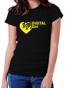 Moda Geek - Camisetas Originales - Mujer Corazón Digital - pasionteki.com