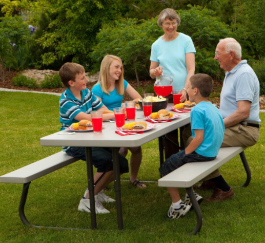 mesa picnic plegable lifetime