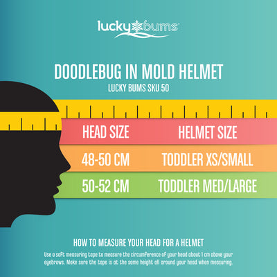 Lucky Bums Ski Helmet Size Chart