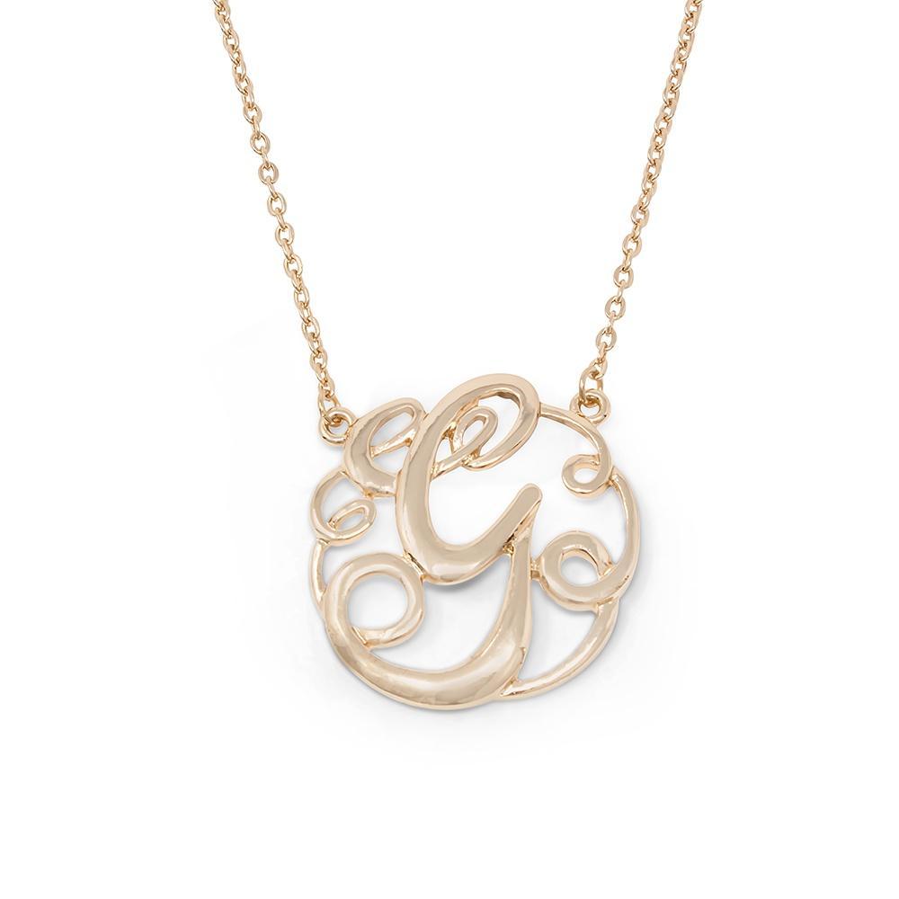 g monogram necklace