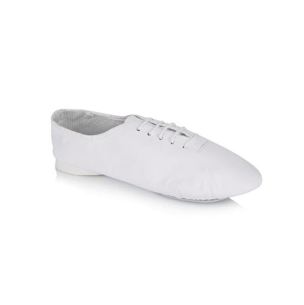 white jazz shoe