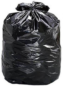 black rubbish bags