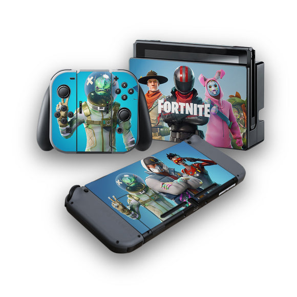 fortnite protective vinyl skin decal cover for nintendo switch console 2 controllers 002 - free fortnite skins codes nintendo switch