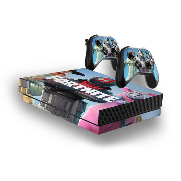 fortnite decal style skin set fits xbox one x console and 2 controllers 002 - xbox one x fortnite free