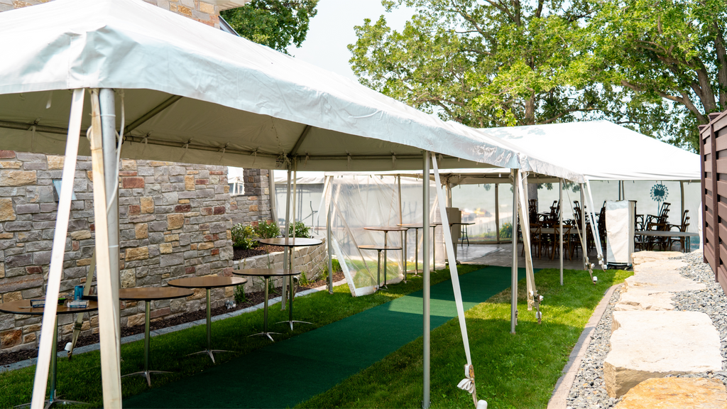 event tents for a backyard party