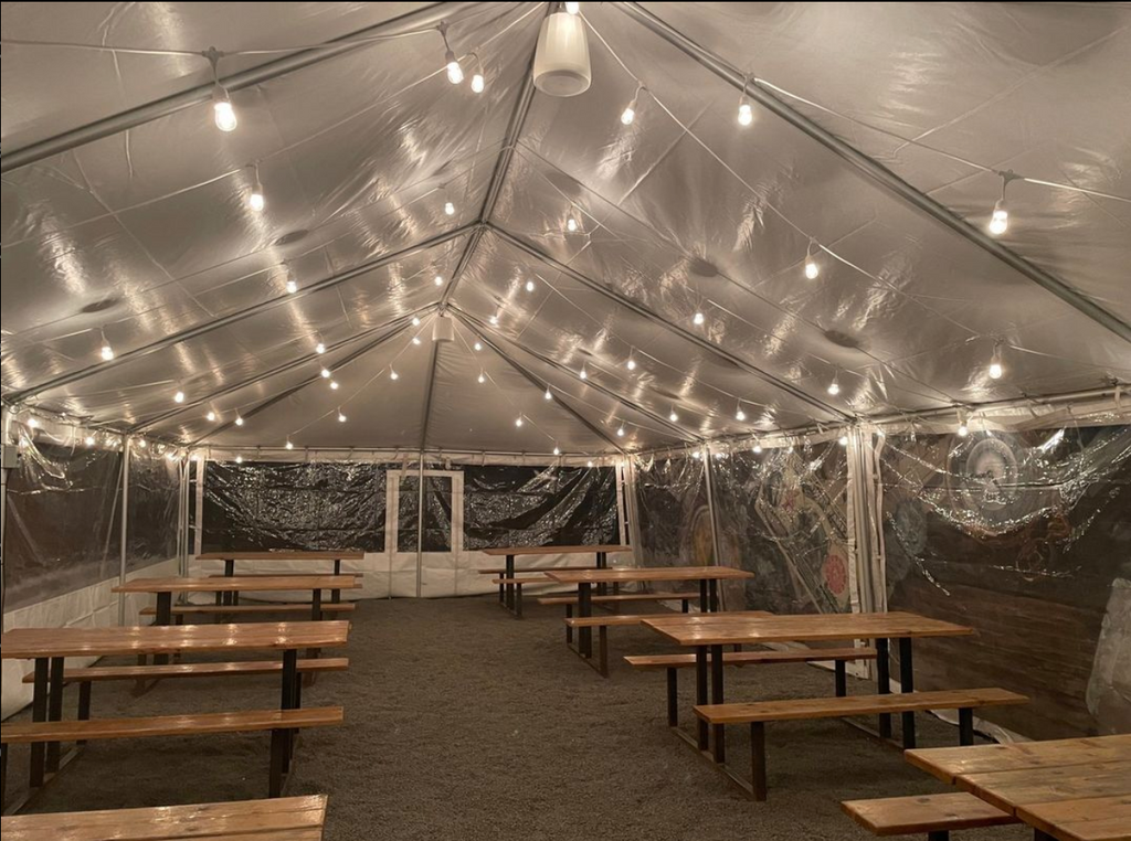 temporary warehouse tent