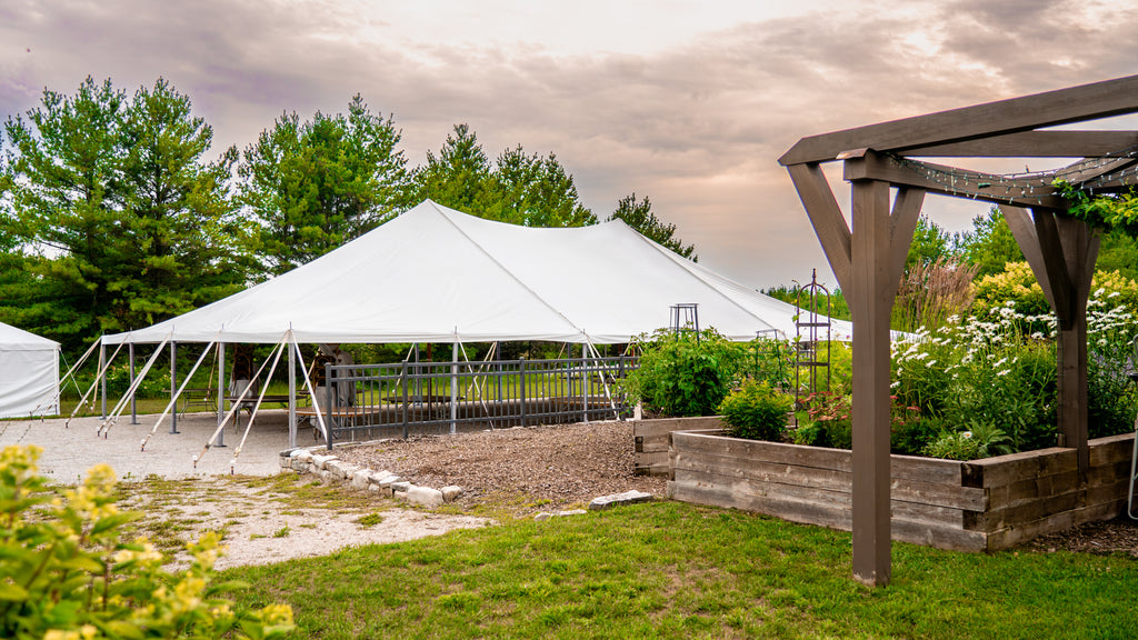 pole tent for anniversary party