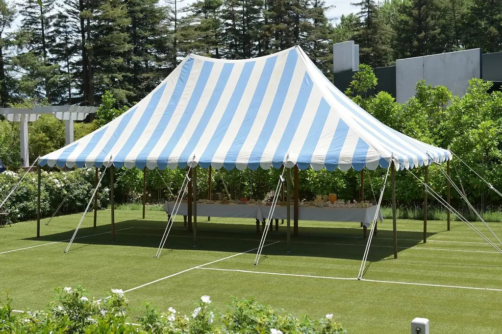 celebration with a tent
